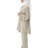 MZS05.2 - Grey Beige linen Pant Set