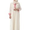 MZS01 - Linen Abaya Beige