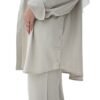 MZS05.2 - Grey Beige linen Pant Set