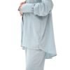 MZS05.1 - Linen shirt & pant Baby Blue