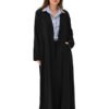 MZS01 - Linen Abaya Black
