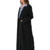 MZS01 - Linen Abaya Black